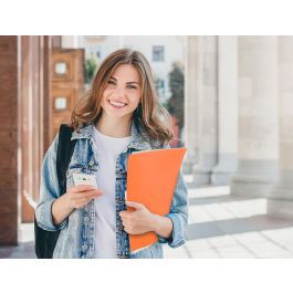 Carpeta Liderpapel Escaparate 80 Fundas Polipropileno Din A4 Naranja Fluor Opaco