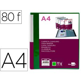 Carpeta Liderpapel 80 Fundas Canguro Pp Din A4 Verde Translucido Portada Y Lomo Personalizable Precio: 4.79000038. SKU: B16A23L5R8