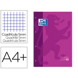 Recambio Color 1 Oxford Din A4+ 80 Hojas 90 gr Cuadro 5 mm 4 Taladros Color Morado Precio: 6.50000021. SKU: B1AXW9XG9V