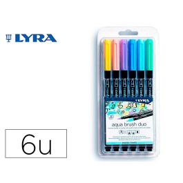 Rotulador Lyra Aqua Brush Acuarelable Doble Punta Y Pincel Tonos Pastel Blister De 6 Unidades Surtidas Precio: 13.6900005. SKU: B1JGLQNZY9