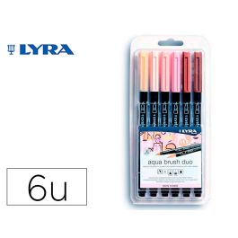 Rotulador Lyra Aqua Brush Acuarelable Doble Punta Y Pincel Tonos Piel Blister De 6 Unidades Surtidas Precio: 13.6900005. SKU: B16MDXQ9DY