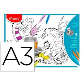 Mantel Para Colorear Maped Individual Din A3 Pack De 15 Unidades Surtidas