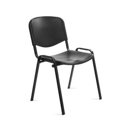 Silla Rocada Confidente Estructura Metalica Respaldo Y Asiento En Polimero Color Negro