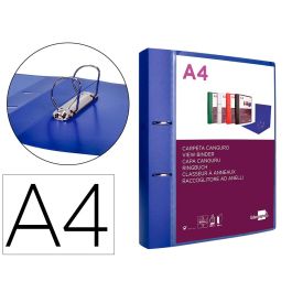 Carpeta Liderpapel Canguro 2 Anillas 40 mm Mixtas Polipropileno Din A4 Azul Translicudo Precio: 4.2350000242. SKU: B1D6FDYFF6