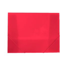 Carpeta Liderpapel Portadocumentos Polipropileno Dina4 Rojo Translucido Lomo 50 mm