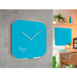 Leitz reloj de cristal cosy silencioso azul calma