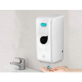 Dispensador Para Gel Y Jabon Bacterisan Para Pared Automatico 800 mL Blanco 125x140X270 mm