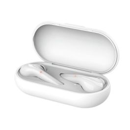 Auricular Trust Nika Inalambrico Bluetooth Con Estuche De Carga Color Blanco