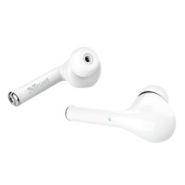 Auricular Trust Nika Inalambrico Bluetooth Con Estuche De Carga Color Blanco