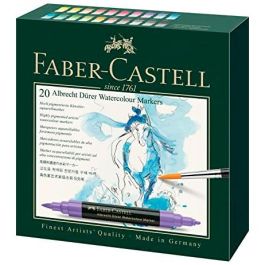 Faber castell rotuladores acuarelables doble punta fina/pincel watercolour marker estuche de 20 c/surtidos Precio: 51.94999964. SKU: B1G4TQ4TGE
