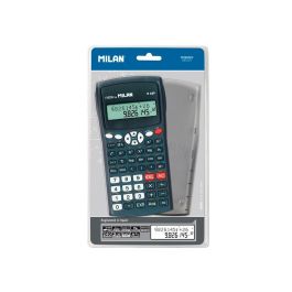 Calculadora Milan Cientifica M240 Black 2 Lineas 240 Funciones 10+2 Digitos Color Negra Con Tapa Color Gris