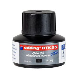 Tinta Rotulador Edding Pizarra Blanca Btk-25 Color Negro Bote 25 mL