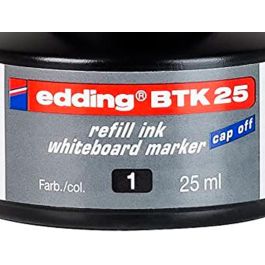 Tinta Rotulador Edding Pizarra Blanca Btk-25 Color Negro Bote 25 mL