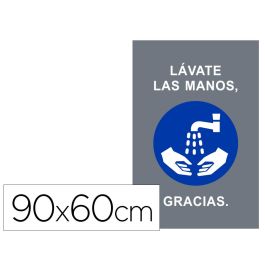 Alfombra Para Suelo De Paso Novus Lavate Las Manos Gracias Fondo Gris 90x60 cm Precio: 81.50000012. SKU: B1JX82X72V