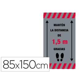 Alfombra Para Suelo De Paso Novus Manten La Distancia De 1,5 M Gracias Fondo Gris 85x150 cm Precio: 176.50000049. SKU: B155L255NA