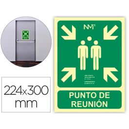 Cartel de evacuación "punto de reunion" clase b (pvc 0,7mm) 22.4x30cm normaluz Precio: 3.0250004356. SKU: S7907030