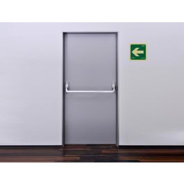 Pictograma Archivo 2000 Flecha Izquierda Pvc Verde Luminiscente 224x224 mm