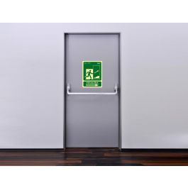 Pictograma Archivo 2000 Salida Emergencia Escalera Sube Derecha Pvc Verde Luminiscente 224x300 mm