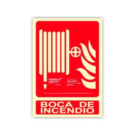 Pictograma Archivo 2000 Boca De Incendio Pvc Rojo Luminiscente 210x300 mm