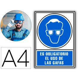 Pictograma Archivo 2000 Obligatorio Uso De Gafas Pvc Azul Luminiscente 210x297 mm Precio: 3.50000002. SKU: B1GABX88RN