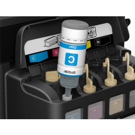 Epson Tinta Bote Cian Ecotank Et-5850, Et-5800, Et-16650, Et-16600, Et-5880, Et-5170 - Nº 113