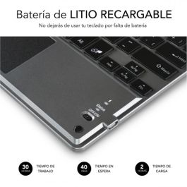 Teclado Bluetooth con Soporte para Tablet Subblim SUB-KBT-SMBT51 Gris Multicolor Qwerty Español QWERTY
