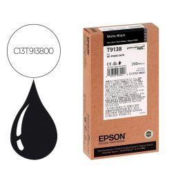 Ink-Jet Epson T9138 Matte Negro Ink 200 mL Precio: 128.8650001089. SKU: B1BM4CTZVR