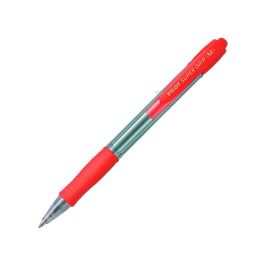 Boligrafo Pilot Super Grip Retractil Sujecion De Caucho Tinta Base De Aceite En Blister 1 Azul + 1 Rojo