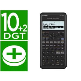 Calculadora Casio Fc-100 V Financiera 4 Lineas 10+2 Digitos Almacenamiento Flash Calculo De Ganancias Con Tapa