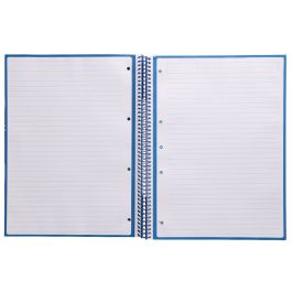 Cuaderno Espiral A4 Micro Antartik Tapa Forrada80H 90 gr Horizontal 1 Banda 4 Taladros Color Azul Oscuro