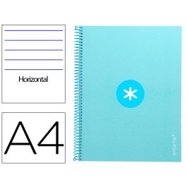 Cuaderno Espiral A4 Micro Antartik Tapa Forrada80H 90 gr Horizontal 1 Banda 4 Taladros Color Celeste Precio: 5.50000055. SKU: B14CKX2BE8