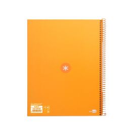 Cuaderno Espiral A4 Micro Antartik Tapa Forrada80H 90 gr Horizontal 1 Banda 4 Taladros Color Mostaza