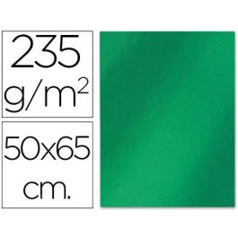 Cartulina Liderpapel 50x65 cm 235 gr-M2 Metalizada Verde 10 unidades