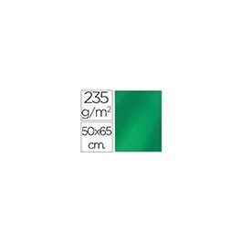 Cartulina Liderpapel 50x65 cm 235 gr-M2 Metalizada Verde 10 unidades