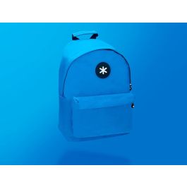 Cartera Antartik Mochila Con Asa Y Bolsillos Con Cremallera Color Azul 310x160x410 mm