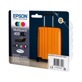 Epson Tinta Multipack Bk - C - M - Y Workforce Pro Wf-3820Dwf, 3825Dwf, 4820Dwf, 4825Dwf, 4830Dwf, 7830Dtwf, 7835Dtwf, 7840Dtwf - Nº 405XL Pack 4