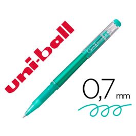 Rotulador Uni-Ball Roller Uf-222 Tinta Gel Borrable 0,7 mm Verde 12 unidades