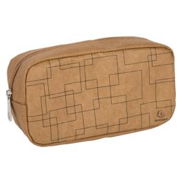 Bolso Escolar Exacompta Eterneco Cuero Imitacion Vegetal Grande Rectangular 105x75x205 mm