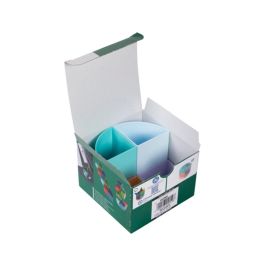 Organizador De Sobremesa Exacompta Aquarel The Quarter 4 Compartimentos Modulables Colores Pastel 120x120x83 mm