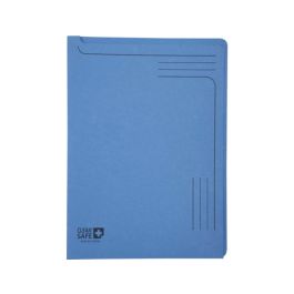 Carpeta Dossier Uñero Exacompta Clean Safe Cartulina 400 gr Din A4 Azul Paquete De 5 Unidades