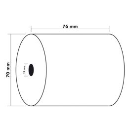 Rollo Sumadora Exacompta Electro Offset 76 mm X 70 mm 60 gr-M2 10 unidades