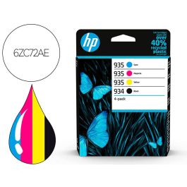 Hp Tinta Bk, C, M, Y, Officejet Pro 6200, 6800 Series - Nº 934-5 *Pack De 4*