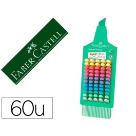 Rotulador Faber Castell Fluorescente Textliner 46 Pastel Expositor 60 Unidades Colores Surtidos