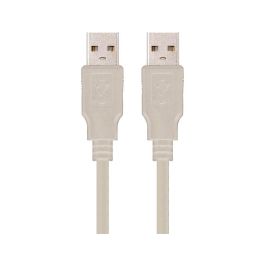 Cable Usb Nanocable 2.0 Tipo A-M-A-M Color Gris Longitud 1 M