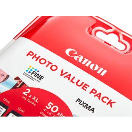 Canon Tinta Ecopack Bk+ C - M - Y + 50H Papel Fotográfico 10x15 Para Pixma Tr4551, Tr4650, Tr4651, Ts3350, Ts3351, Ts3352, Ts3355, Ts3450, Ts3451, Ts3452 - Pg-545XL + Cl-546XL