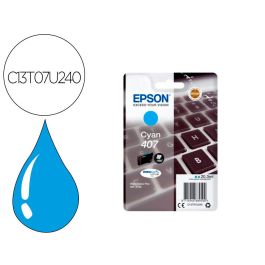 Ink-Jet Epson 407 L Clavier Wf-4745 Series Cian 1900 Paginas