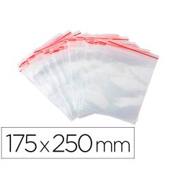 Bolsa Plastico Autocierre Q-Connect 175x250 mm Paquete De 100 Unidades