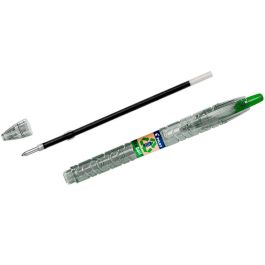 Boligrafo Pilot Ecoball Plastico Reciclado Tinta Aceite Punta De Bola 1 mm Color Verde 10 unidades