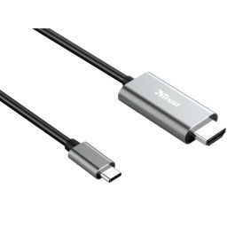 Cable Trust Calyx Adaptador Usb-C A Hdmi Longitud 1,8 M Color Negro Precio: 48.0249001573. SKU: B16GBZ8WXG