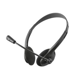 Trust Auriculares Primo Estéreo Jack 3.5 mm Con Micrófono Control Volumen Ajustable Negro